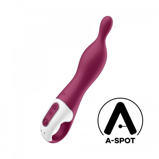 Satisfyer a mazing 1 a spot vibrator red front view
