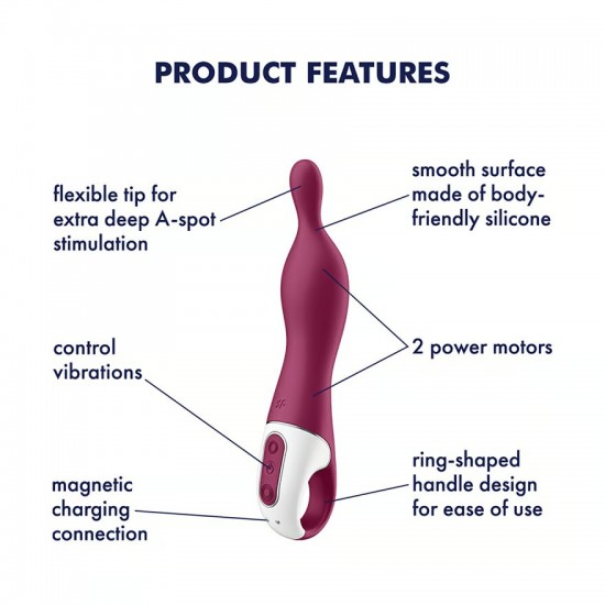 Satisfyer a mazing 1 a spot vibrator red product features