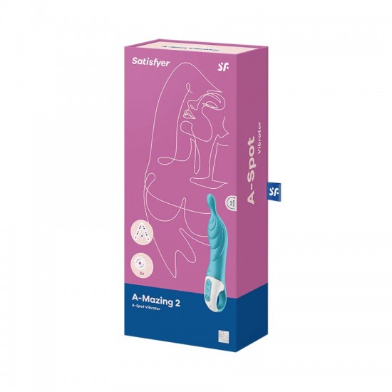 Satisfyer a mazing 2 a spot vibrator blue package