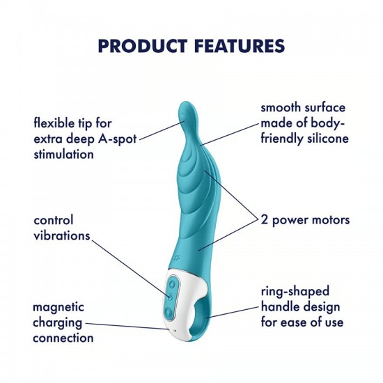 Satisfyer a mazing 2 a spot vibrator blue product features