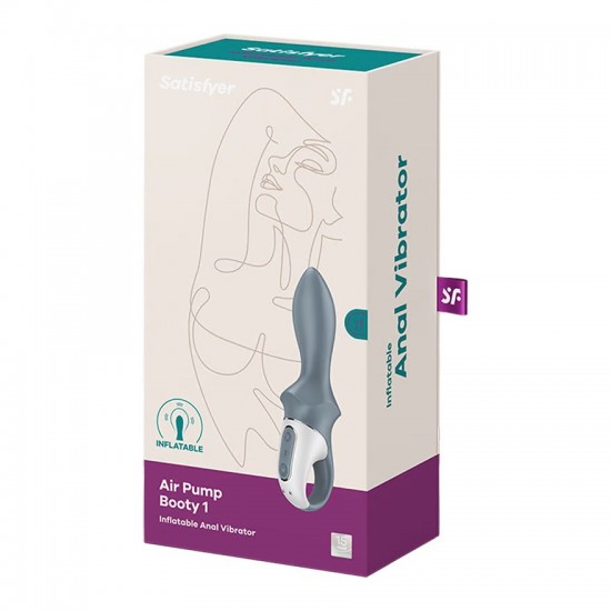 Satisfyer air pump booty 1 vibrator grey package