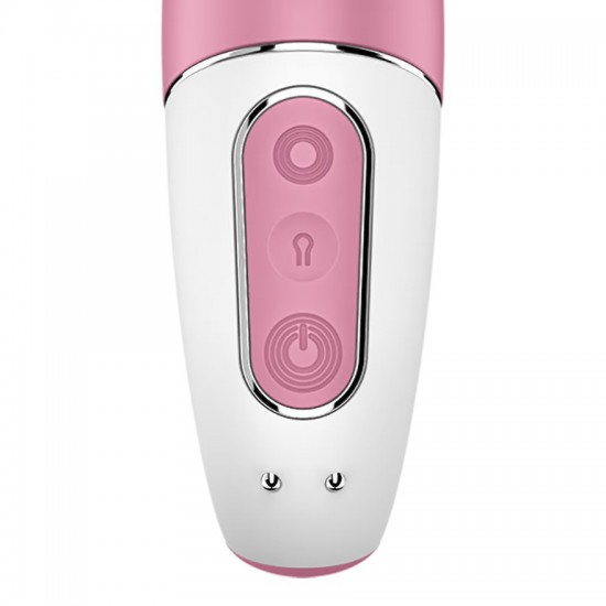 Satisfyer air pump bunny 2 vibrator pink detail