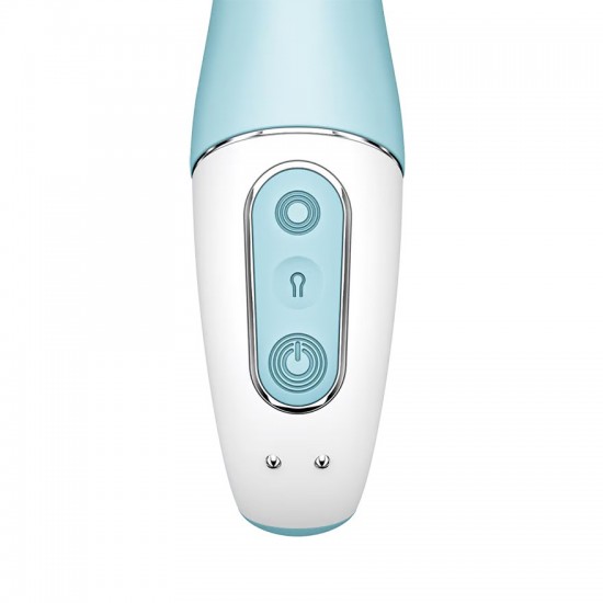 Satisfyer air pump vibrator 5 plus vibrator blue detail