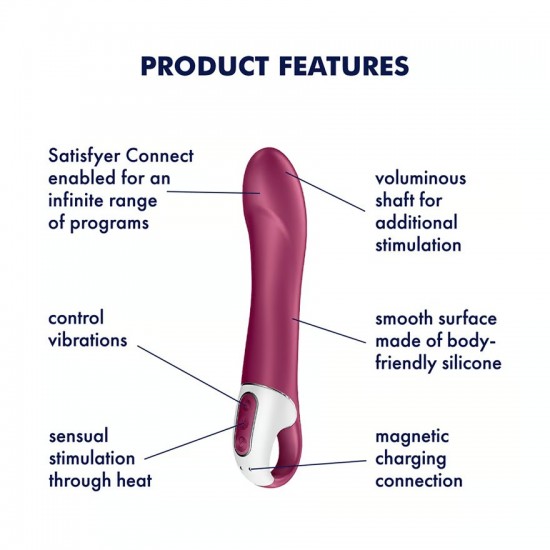 Satisfyer big heat vibrator product features
