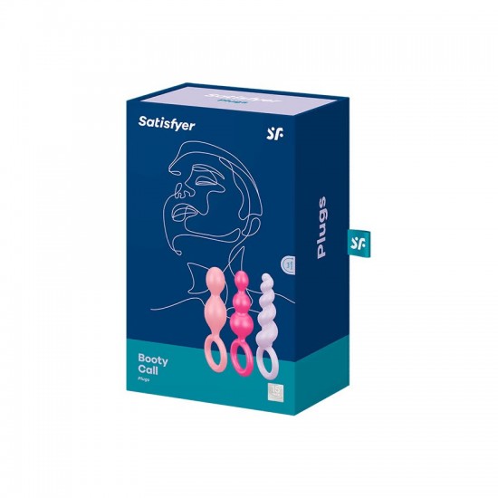 Satisfyer booty call anal plug colored package