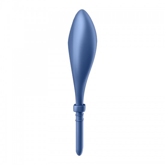 Satisfyer bulls eye blue ring side view