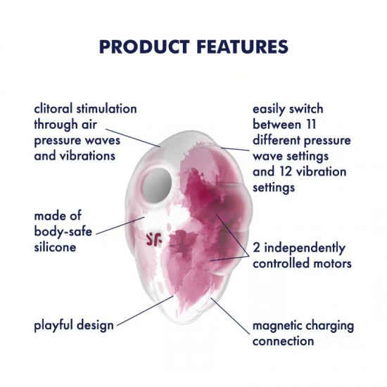 Satisfyer cloud dancer airpulse red features