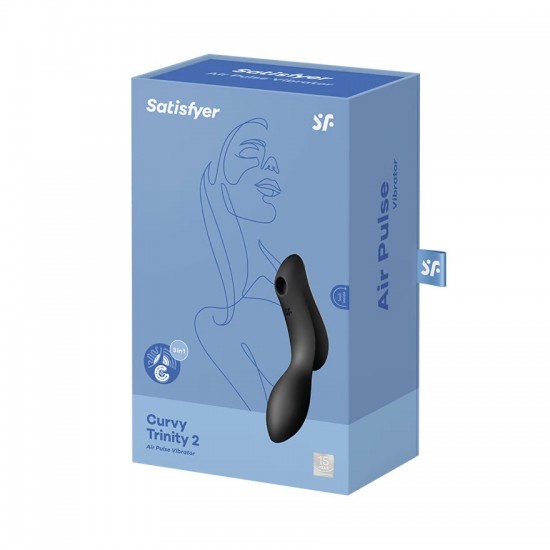 Satisfyer curvy trinity 2 black air pulse package