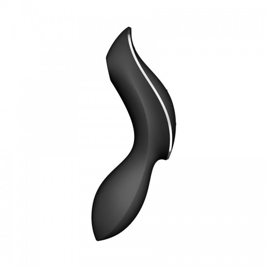Satisfyer curvy trinity 2 black air pulse side view