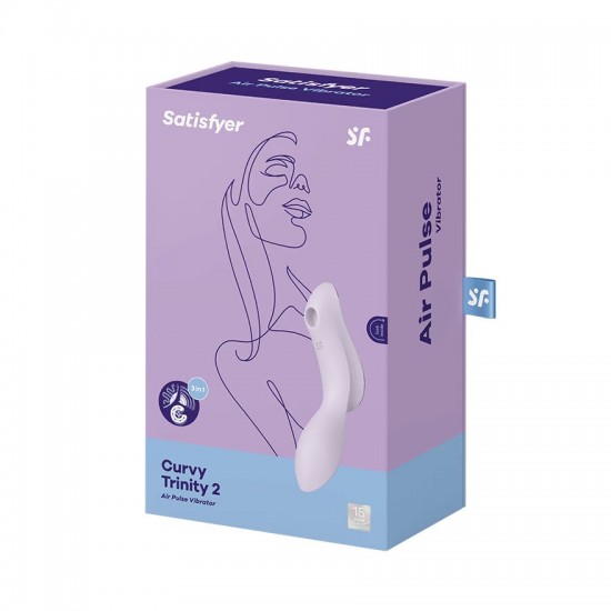 Satisfyer curvy trinity 2 violet air pulse package