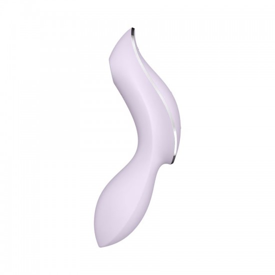 Satisfyer curvy trinity 2 violet air pulse side view