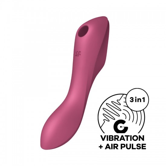 Satisfyer curvy trinity 3 red air pulse first view