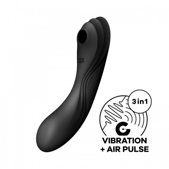 Satisfyer curvy trinity 4 black air pulse vibrator first view