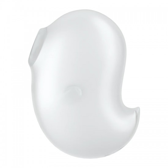 Satisfyer cutie ghost air pulse white side view