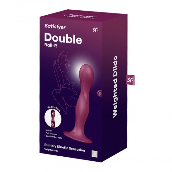Satisfyer double ball r dildo red packaging