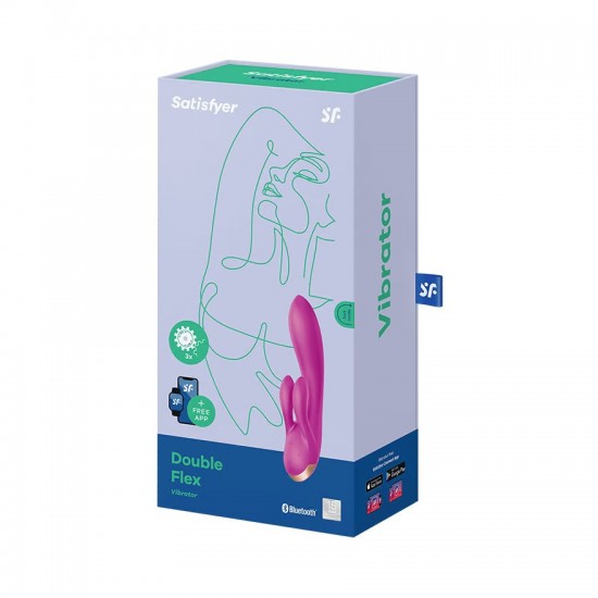 Satisfyer double flex pink vibrator package