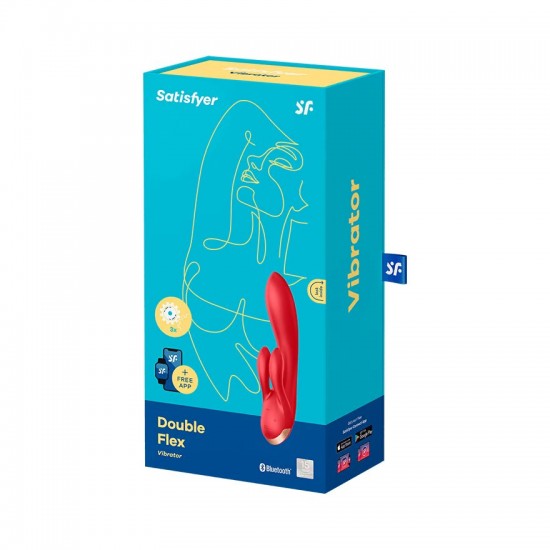 Satisfyer double flex red vibrator package