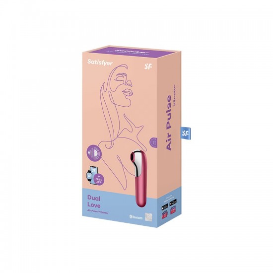 Satisfyer dual love red airpulse vibrator package