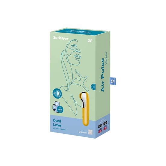 Satisfyer dual love yellow airpulse vibrator package