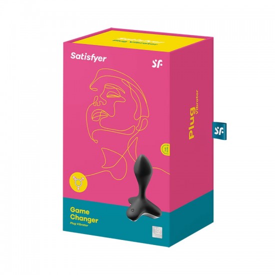 Satisfyer game changer black anal plug package
