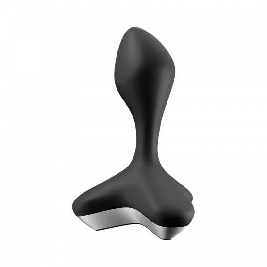 Satisfyer game changer black anal plug side view
