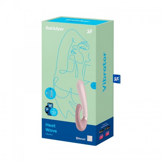 Satisfyer heat wave brown creme vibrator package