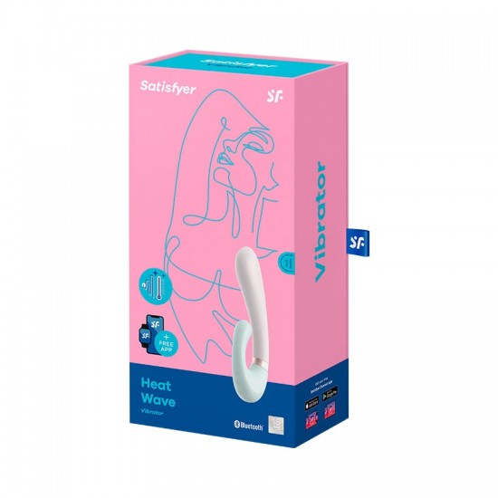 Satisfyer heat wave green silver vibrator package