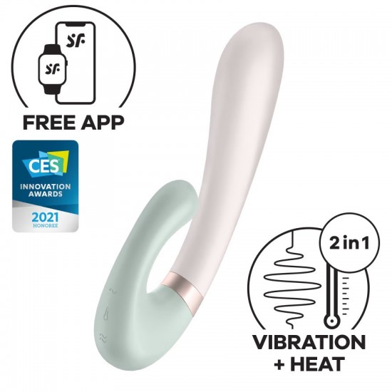 Satisfyer heat wave vibrator green silver first viewsagvuo8jsbrai