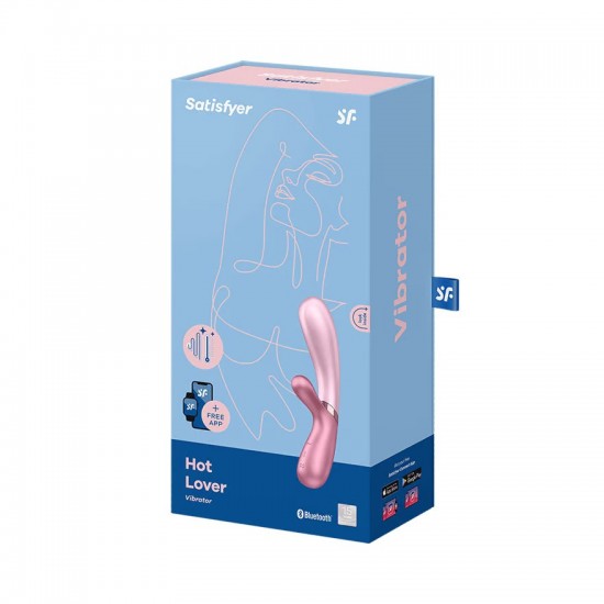 Satisfyer hot lover rose pink vibrator package