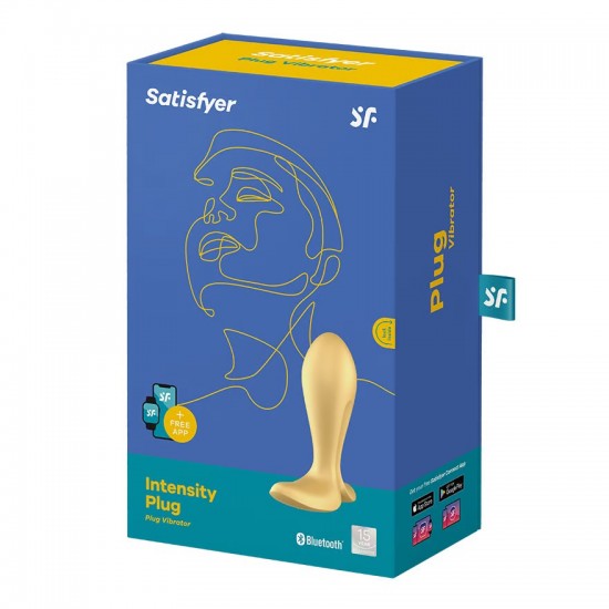 Satisfyer intensity plug anal plug yellow package
