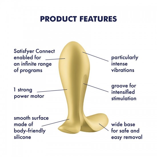 Satisfyer intensity plug anal plug yellow product features