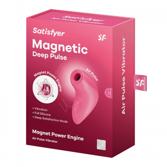Satisfyer magnetic deep pulse air pulse pink package