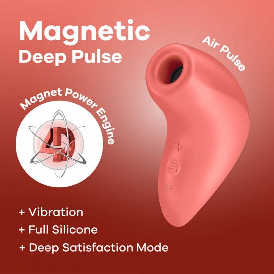 Satisfyer magnetic deep pulse air pulse terracotta first view