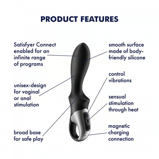 Satisfyer men heat climax vibrator features
