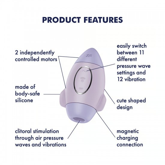 Satisfyer missioncontrol airpulseviolett product features