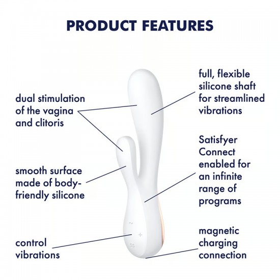 Satisfyer monoflex vibrator white features