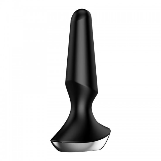 Satisfyer plug i licious 2 black analplug front view