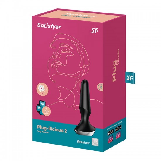 Satisfyer plug i licious 2 black analplug package