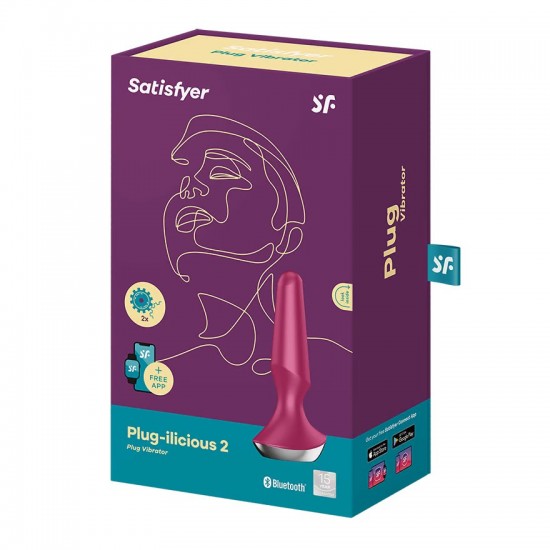 Satisfyer plug i licious 2 red analplug package