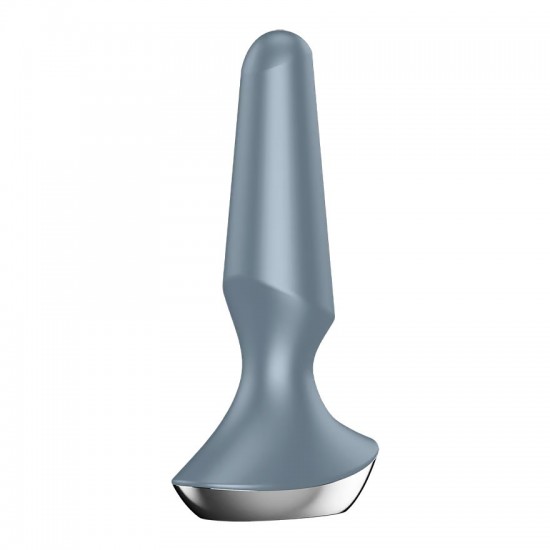 Satisfyer plug i licious 2 silver analplug front view