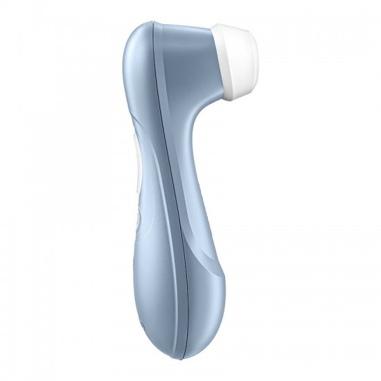Satisfyer pro 2 blue airpulse side view