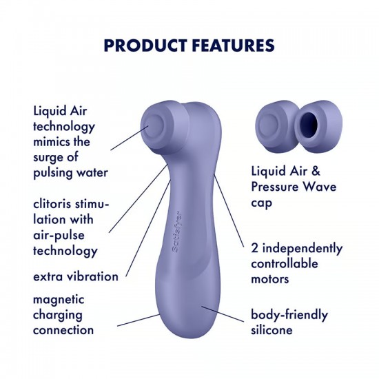 Satisfyer pro 2 gen 3 airpulse vibrator lilac product features