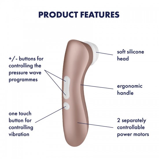 Satisfyer pro 2 plus airpulse vibrator features