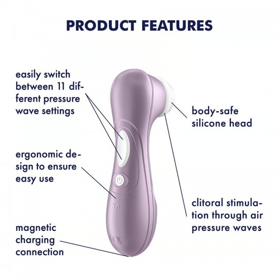Satisfyer pro 2 violet airpulse features