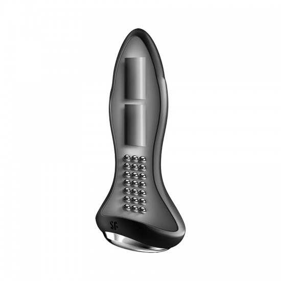 Satisfyer rotator plug 1 plus black anal vibrator inside view