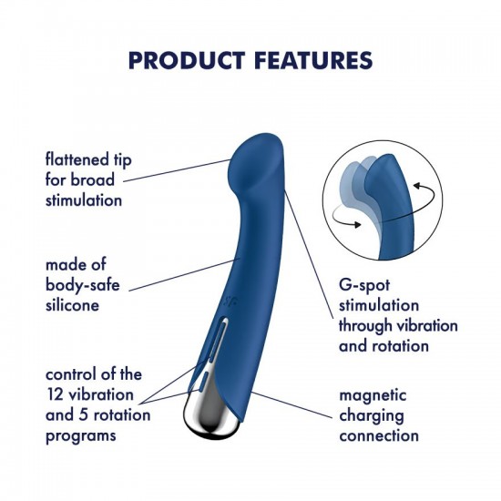 Satisfyer spinningg spot1 vibrator blue product features