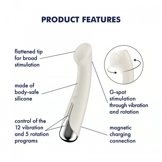 Satisfyer spinningg spot1 vibrator white product features