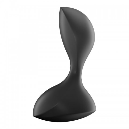 Satisfyer sweet seal black analplug side view