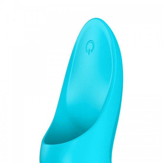 Satisfyer teaser blue finger vibrator detail