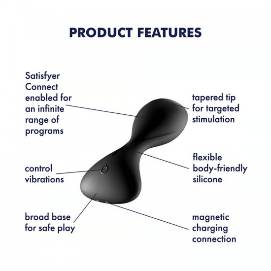 Satisfyer trendsetter black analplug features